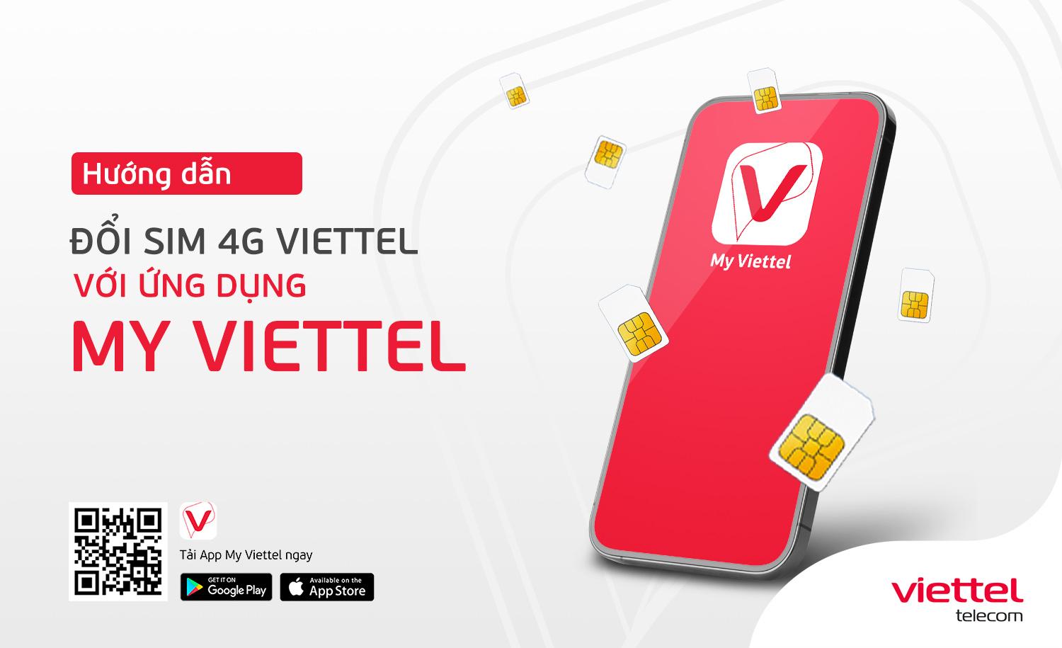 Hướng dẫn đổi sim 4G Viettel trên ứng dụng My Viettel