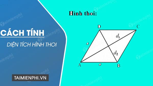 Cách tính diện tích hình thoi lớp 4