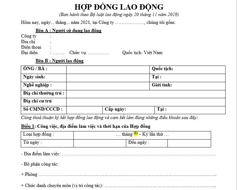 Hợp đồng lao động là gì? Nguyên tắc, thẩm quyền và quy định về giao kết hợp đồng lao động