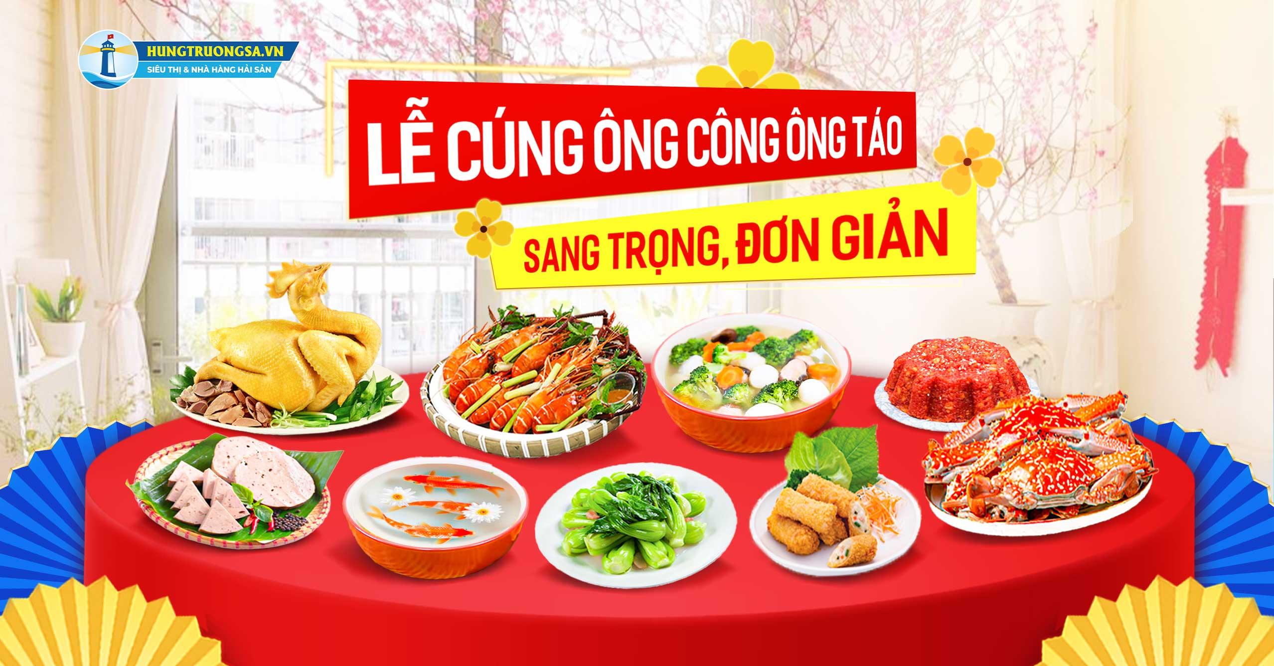 Cách sắp lễ cúng ông Công ông Táo sang trọng, đơn giản