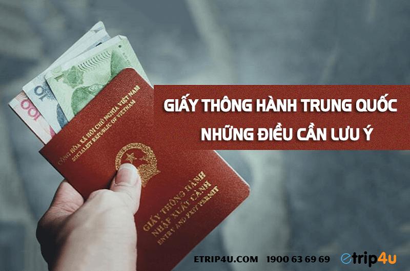 Giấy thông hành đi Trung Quốc và những điều cần lưu ý