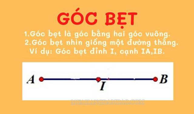 Góc bẹt là gì? Định nghĩa về góc nhọn, góc tù, góc vuông – cho ví dụ