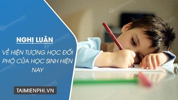 Nghị luận về hiện tượng học đối phó của học sinh hiện nay