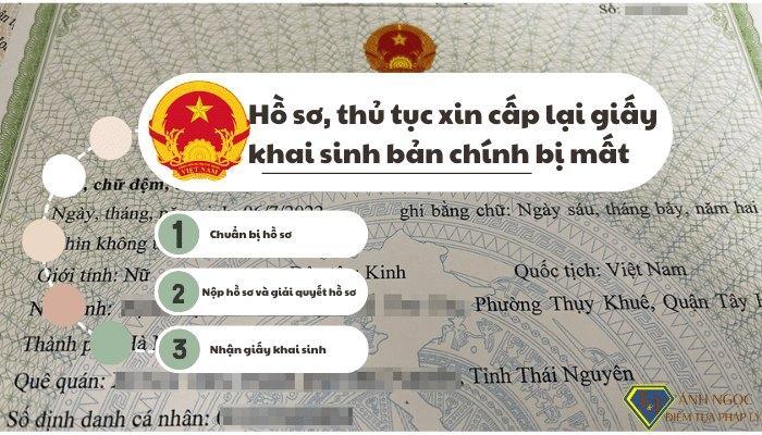 Hồ sơ, thủ tục xin cấp lại giấy khai sinh bị mất mới nhất