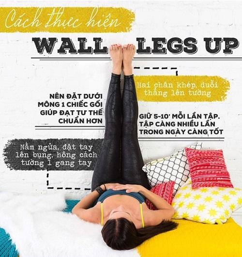 10 tác dụng của việc nằm gác chân lên tường