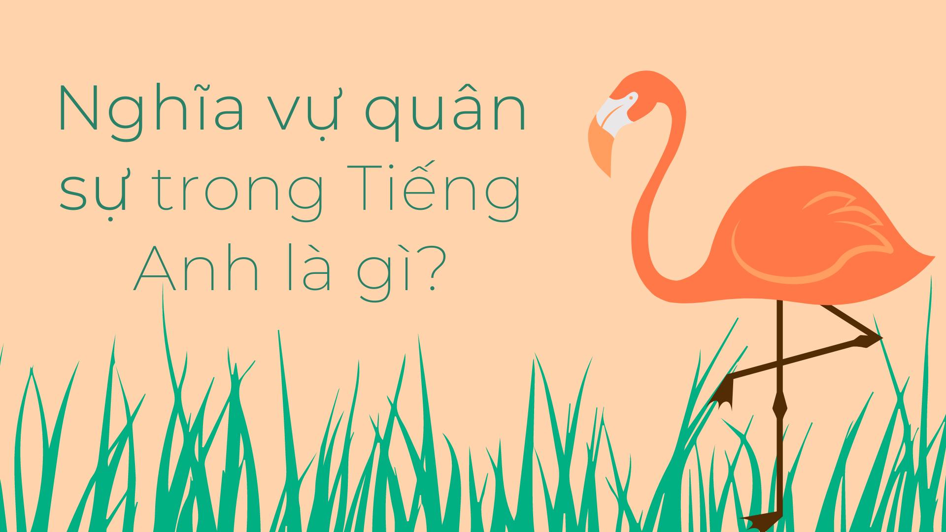 "Nghĩa Vụ Quân Sự" trong Tiếng Anh là gì: Định Nghĩa, Ví Dụ Anh Việt