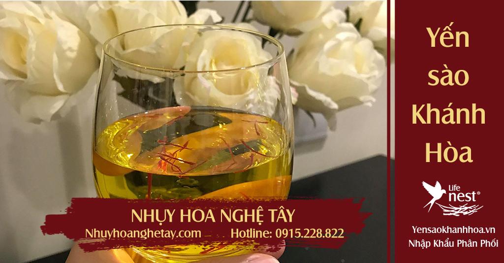 SAFFRON Nhuỵ hoa nghệ Tây pha nước nóng hay lạnh