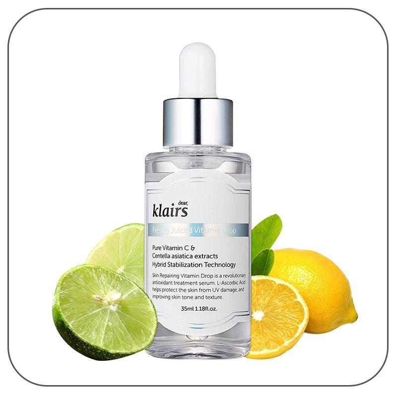 Serum Klairs Tinh Chất Vitamin C Hỗ Trợ Dưỡng Sáng, Mờ Thâm Nám Dành Cho Da Dễ Kích Ứng Klairs Freshly Juiced Vitamin Drop 35ml