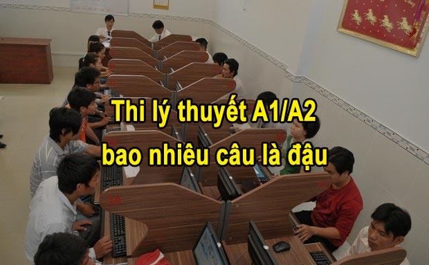 Thi lý thuyết A1, A2 bao nhiêu câu là đậu