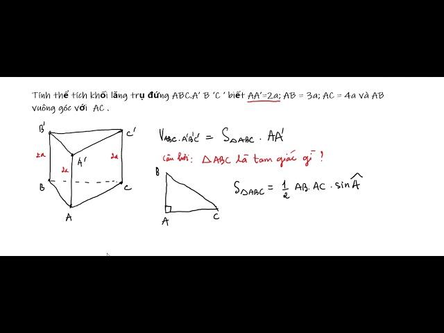 Thể tích hình lăng trụ tam giác: Bí quyết và ứng dụng không thể bỏ qua