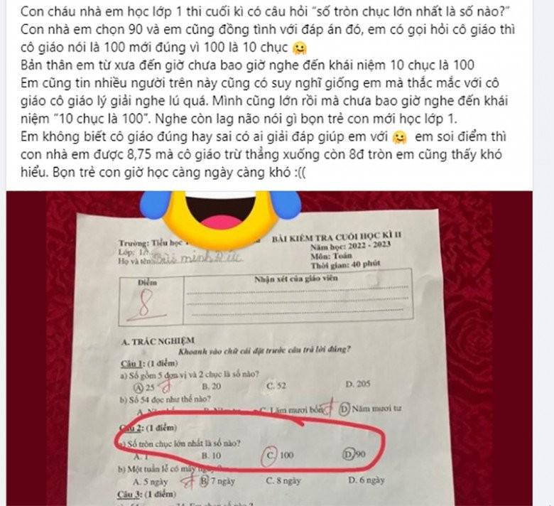 Bài toán lớp 1 tưởng dễ mà gây tranh cãi trên MXH: Cô giáo đã giải thích nhưng phụ huynh vẫn thắc mắc, "đăng đàn" hỏi đáp án