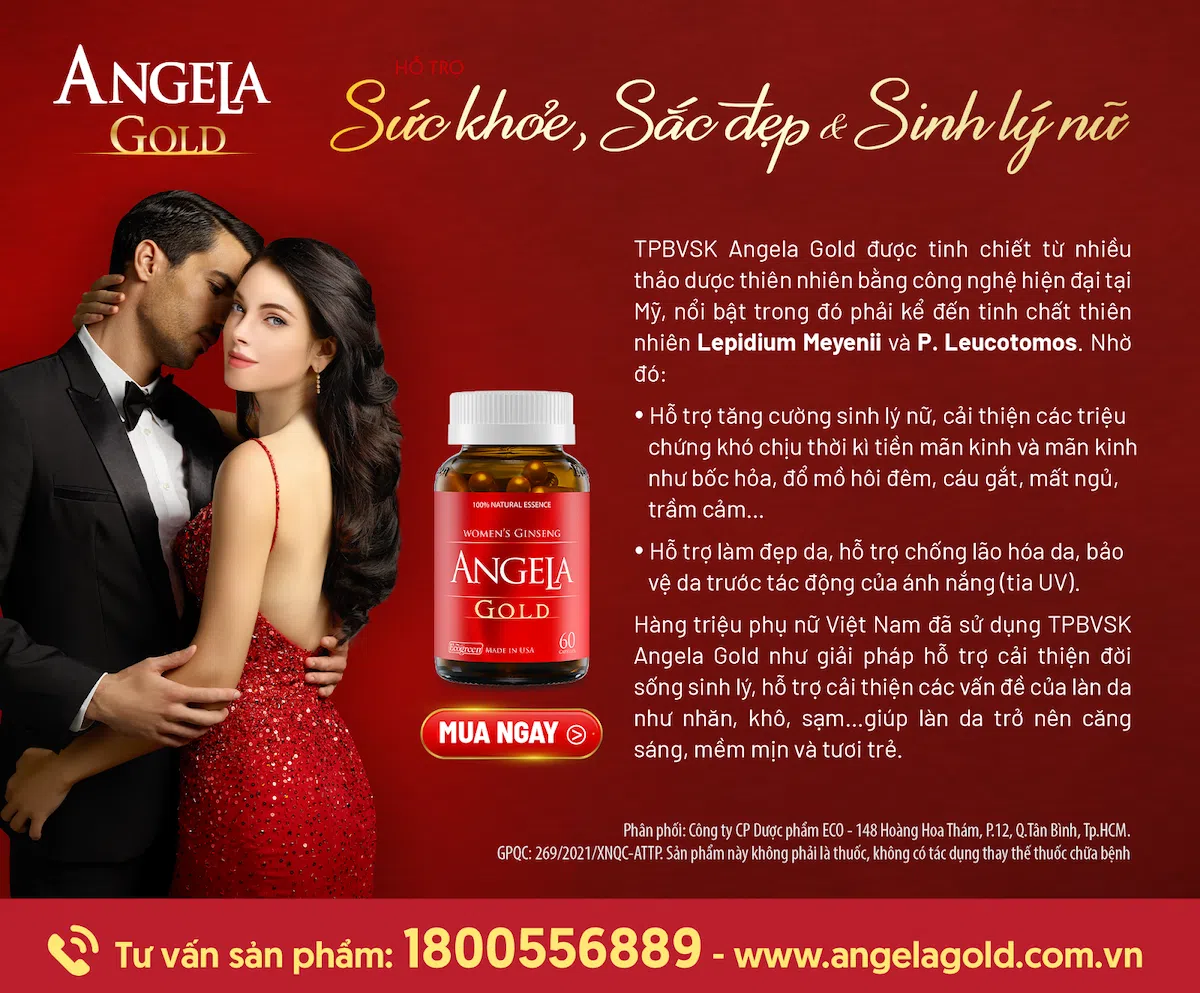 Angela Gold bí quyết khơi nguồn sức khỏe, sắc đẹp và sinh lý nữ