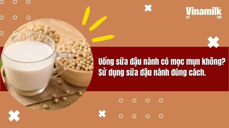 UỐNG SỮA ĐẬU NÀNH CÓ MỌC MỤN KHÔNG? NÊN UỐNG NHƯ THẾ NÀO?