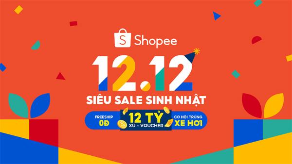 Mừng sinh nhật 12/12, Shopee giảm sâu nhiều sản phẩm đến 90%