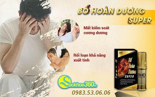 Bổ Hoàn Dương Super - Chai xịt chống xuất tinh sớm & tăng cường sinh lý nam