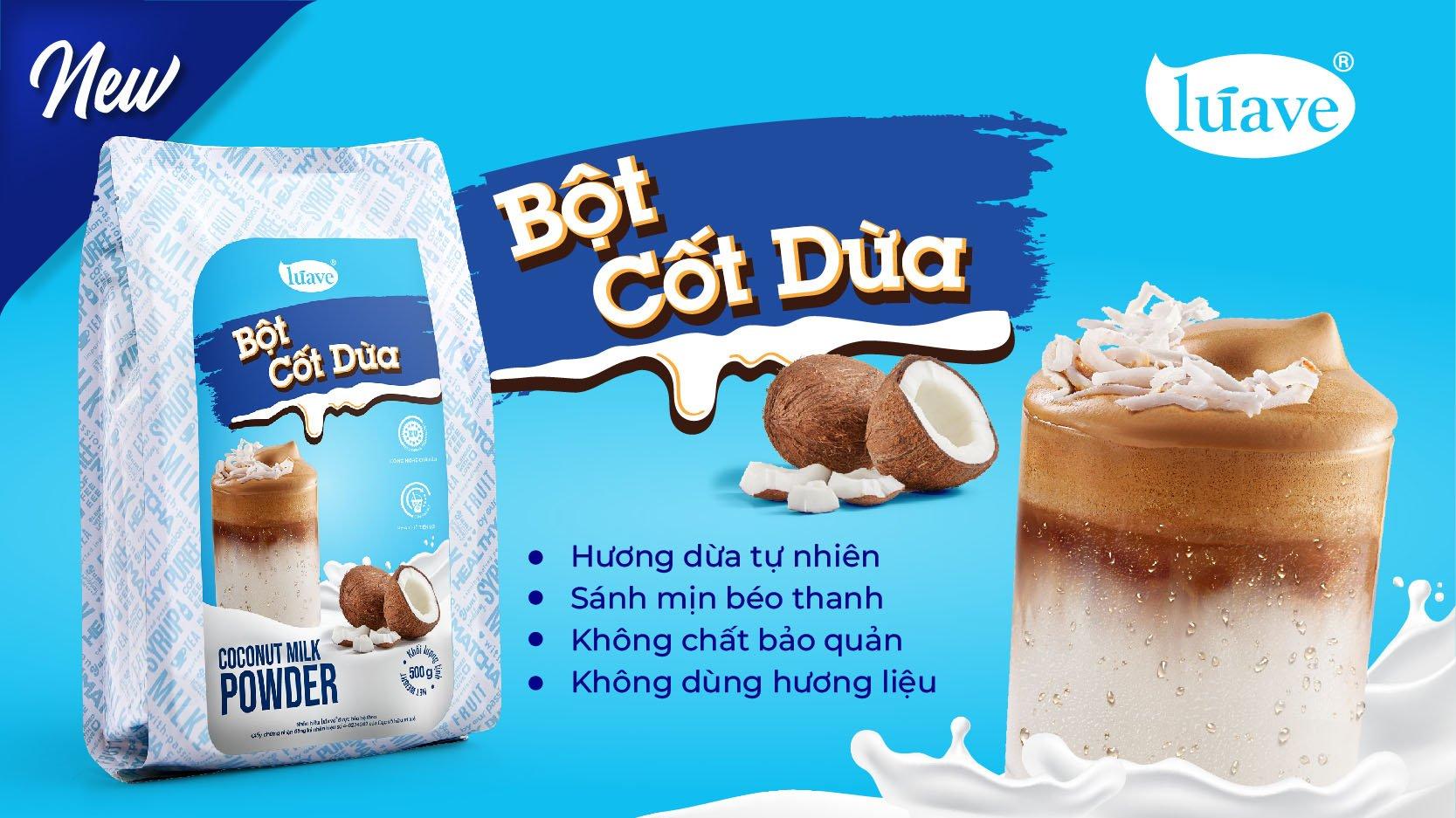 Bột cốt dừa - Giải pháp cho thức uống được ngon hơn với hương vị tự nhiên