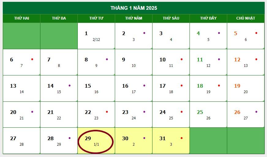 Còn bao nhiêu ngày nữa đến tết 2025 tính từ ngày 02/05/2024