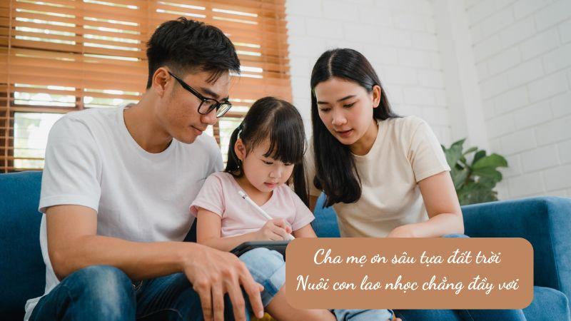 89+ câu ca dao tục ngữ về cha mẹ đánh thức chữ hiếu sâu sắc