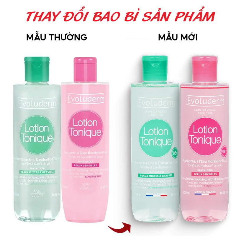 Nước Hoa Hồng Cân Bằng Độ Ẩm Evoluderm Lotion Tonique Peaux 250ml