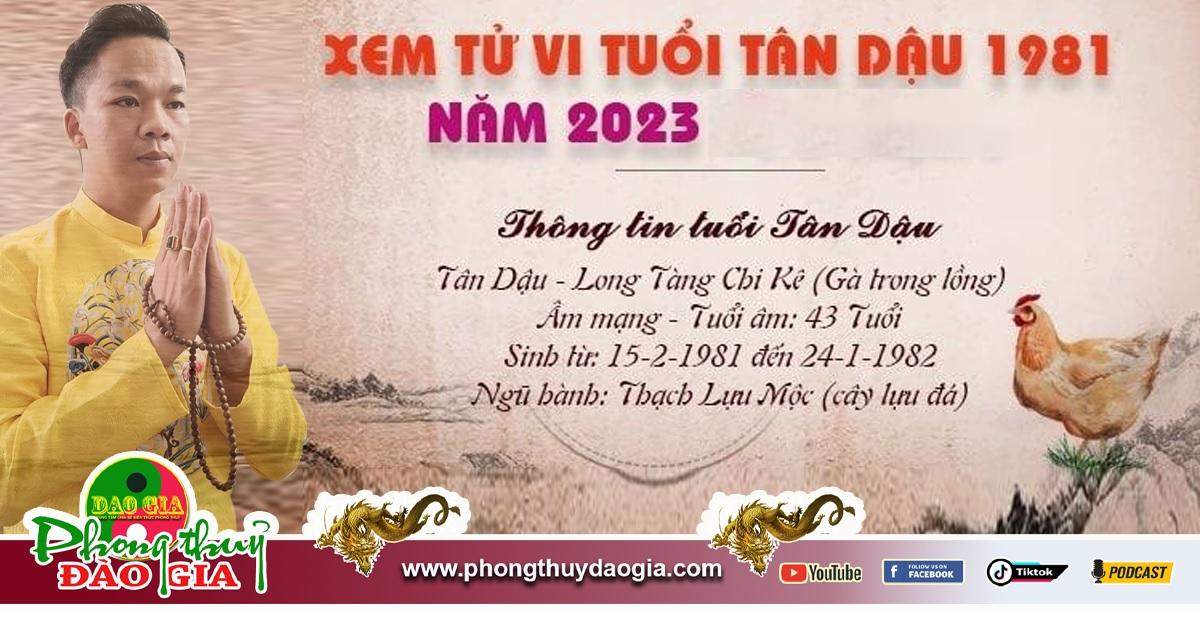 Tử vi tuổi Tân Dậu 1981 năm 2023: có lộc tài duyên phận