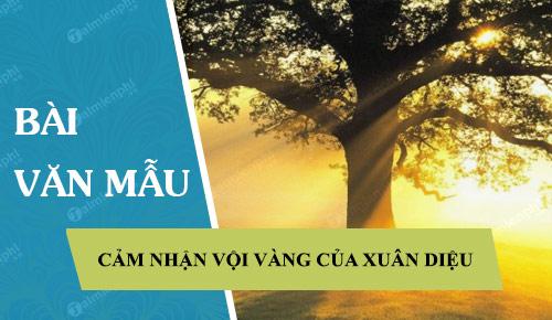 II. Bài mẫu về Cảm nhận bài thơ Vội vàng: