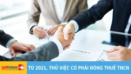 Thử việc có phải đóng thuế thu nhập cá nhân?