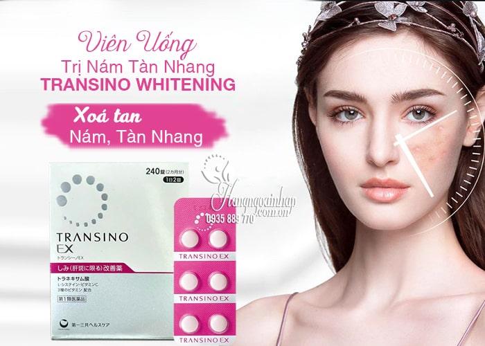 Thực phẩm chức năng Viên Uống Trị Nám Tàn Nhang Transino Whitening Hộp 240 Viên