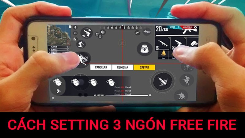 Cách setting 3 ngón FF (Free Fire) chuẩn xác trên điện thoại